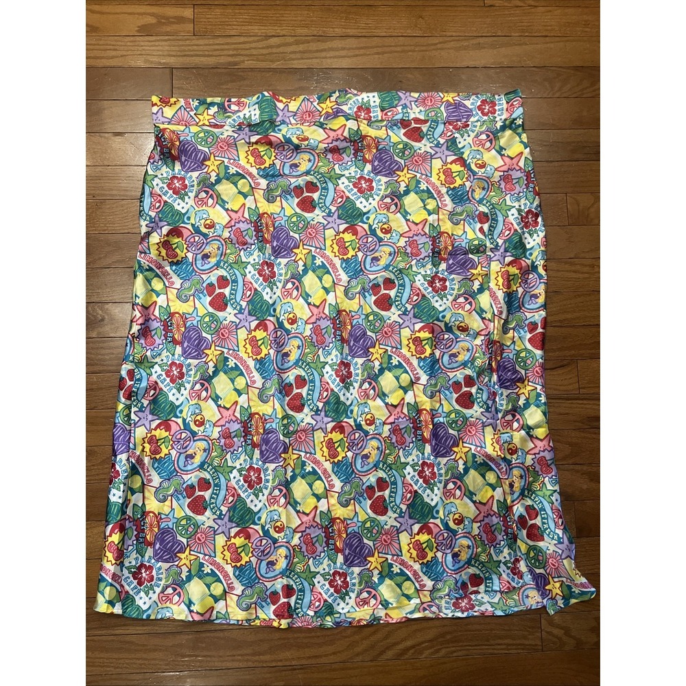 Daisy Street 2XL Maxi Skirt Colorful Y2K Novelty Print Mermaid Strawberry NWT